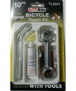 10 ToolRite Bike Repair Kit 12-in-one tool hex wrench Rubber Cement 5 Pa... - $7.65 CAD