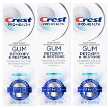 Crest Pro-Health Gum Detoxify &amp; Restore Toothpaste Deep Clean 3.5 oz Pack of 3 - £23.73 GBP