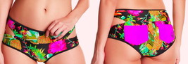 Body Glove Bikini Bottoms XSmall 0 2 Tropical Swim Briefs Pockets Cut Out Sides - £28.35 GBP