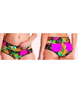 Body Glove Bikini Bottoms XSmall 0 2 Tropical Swim Briefs Pockets Cut Ou... - £27.20 GBP