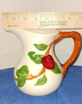 Franciscan Apple Pitcher  Hand Painted 6.5&quot; - £11.30 GBP