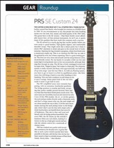 PRS SE Custom 24 electric guitar review 2009 sound check article with specs - £3.38 GBP