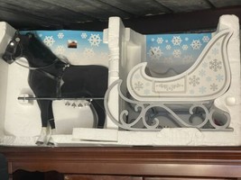 American Girl Winter Sleigh with Black Horse- Charming Set! - £180.01 GBP