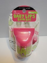 New Maybelline Baby Lips Tinted Lip Balm Ball #75 Pout In Pink 0.16 OZ NIP RARE - £12.01 GBP