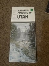 VTG Vintage 1990 National Forests In Utah Brochure Forest Service Pamphlet - $15.19