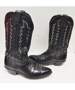 CODE WEST MEN&#39;S Boots Western Cowoboy USA BLACK SIZE 9 EE - £46.74 GBP