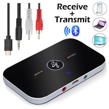 Bluetooth Transmitter Receiver Wireless Rca To 3.5Mm Aux Audio Adapter 2 In 1 - £19.66 GBP