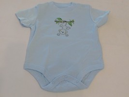 George Baby Boy&#39;s Short Sleeve Sleeve Bodysuit Size 0-3 Months &quot;Monkey&quot; GUC - £8.20 GBP