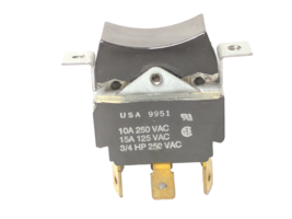 USA 9951 Rocker Switch 10A  250VAC, 15A 125VAC, 3/4 HP 250 VAC Basic ON OFF - £6.41 GBP