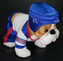 BABW Bulldog Puppy Dog Plush Hockey Uniform Stuffed Animal Toy Build A Bear Lot - £22.11 GBP