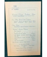 HOME LINES vintage S.S. Homeric Cruise Fashion Show card from March 6, 1956 - $13.56 CAD