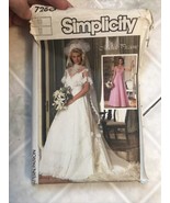 7260 Simplicity UNCUT Wedding and Bridesmaid  DRESSES Pattern Size 10  1... - £13.70 GBP