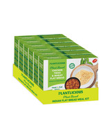 Plant based Ready Meal Box Chicken Tikka &amp; Wheat Flat Bread Pack of 6, 1... - $15.99