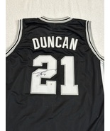 Tim Duncan Signed San Antonio Spurs Basketball Jersey COA - £156.74 GBP