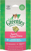 Feline Greenies Tempting Salmon Flavor Natural Dental Treats for Cats - £6.18 GBP+
