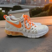Nike Fingertrap Max Shoes Mens Size 9.5 White Orange Athletic Training S... - $52.47