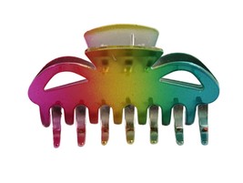 Caravan Hand Painted Metal Claw, Bright Rainbow Colors - £16.58 GBP