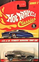 Hot Wheels Classic Series 2 28/30 Plymouth Barracuda Funny Car Black Varia - $5.00