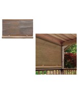 Radiance 3321246 Cord Free 1/4&quot; Oval Roll Up PVC Shade, Woodgrain, 48&quot;x72&quot; - £19.55 GBP