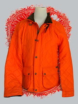 Polo Ralph Lauren Solid Orange Saratoga Quilted Puffer Jacket NEW Large ... - £176.62 GBP