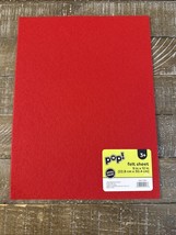 Pop! Felt Sheet 9x12” Red Sticky Back - €10,06 EUR