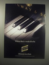 1990 Johnnie Walker Black Label Scotch Ad - Without black, it would be all flat - £14.78 GBP