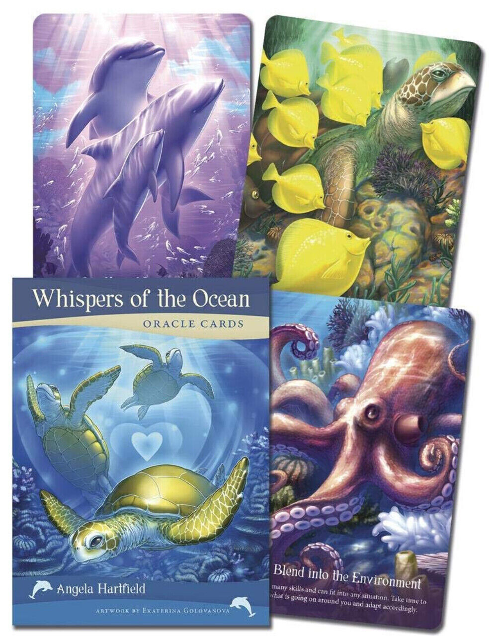 Whispers of the Ocean Oracle Cards Master the Currents of Life Angela Ha... - $27.72