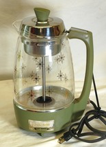 Montgomery Ward Signature Glass Coffee Percolator Atomic Starburst PR-45... - $69.29