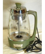 Montgomery Ward Signature Glass Coffee Percolator Atomic Starburst PR-45426A - $69.29