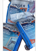 1 pack (2 pads )Unger Professional ProClean Indoor Window Cleaning Repla... - £13.63 GBP