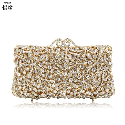 Women Green/Red/Blue/Gold Color Stones Evening Bags Wedding Clutch Bags Minaudie - $124.86