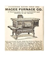 Magee Furnace Co Stoves Ranges 1885 Advertisement Victorian Cooking ADBN... - $19.99