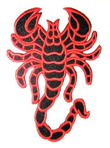 Large Red Scorpion Patrol Patch Drive Biker XL XXL 11 Inch Embroidery Iron on - £22.71 GBP