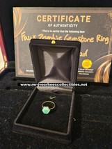 AMC The Walking Dead Original Screen Used Faux Zombie Green Gemstone Rin... - $270.00