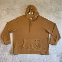 Dickies Sweater Adult 2XL Brown Hoodie Sherpa Fleece Faux Fur Teddy Pull... - $21.78