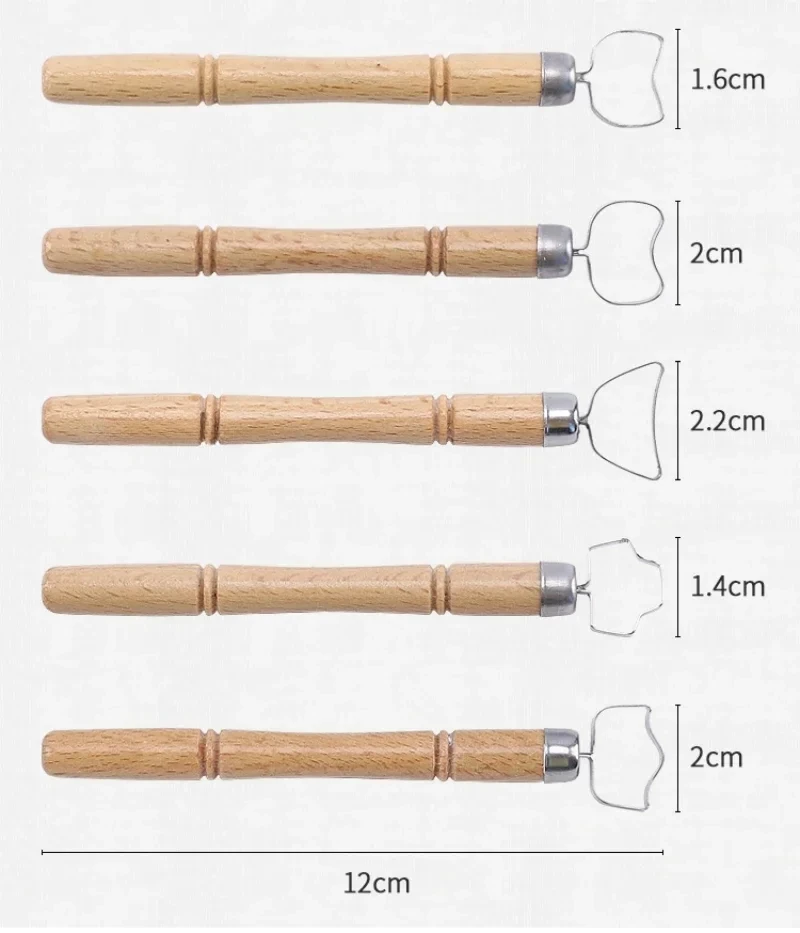 3Pcs Pottery Clay Sculpture Big Loop Tool Clay Scraper Sculping 5-piece set - $8.34