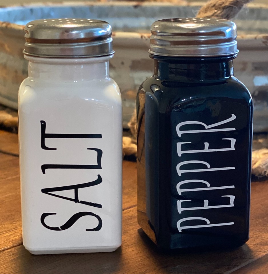 Salt and Pepper Shakers Set -DWTS DANWEITESI Cute Salt Shakers Stainless... - $9.90