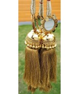 Indian Punjabi Parandi Mehndi Jaago Mirror Bridal Patiala Paranda Hair B... - £32.81 GBP