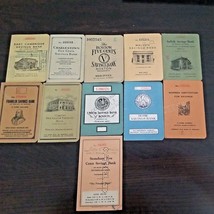 Lot Of 11 Vintage Pre WW2 WWII y Savings Bank Books Boston Cambridge MASS - $99.99
