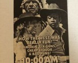 Blazing Saddles Vintage Movie Print Ad Mel Brooks Harvey Korman TPA23 - $5.93