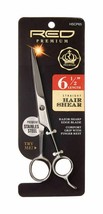 RED PREMIUM by KISS 6 1/2&quot; STRAIGHT HAIR SHEAR STAINLESS STEEL HSCP65 - £5.49 GBP
