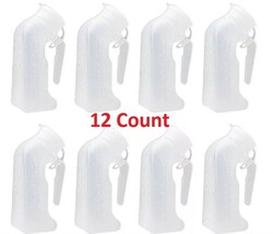 12 Pcs, Male Urinal Urine Pee Bottle With Cover Lid 1 Quart 1000 mL - $21.50