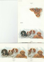 Vintage Fold and Seal Stationery Lot of 5 Puppy Dogs Spaniels Retrievers... - £5.51 GBP