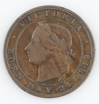 1874 Nouvelle-Zélande Penny Token Très Fin Pièce de Monnaie - $143.23