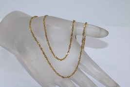Vintage 18K Yellow Italy Gold Braided Twisted Link Rope Chain Necklace 20&quot; - £220.29 GBP