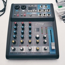Pyle PMXU43BT 4-Ch. BT Studio Mixer + Audio Mixing Console Powers Up - $64.31