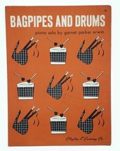 1939 Sheet Music Bagpipes And Drums Piano Solo By Garnet Parker Erwin - £10.95 GBP
