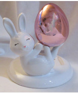 Bath &amp; Body Works Foaming SOAP holder Ceramic Shiny Pink Egg CUTE WHITE ... - $53.99