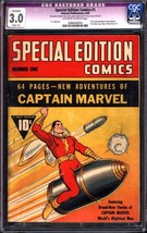 Special Edition Comics #1 (1940) CGC 3.0 -- 1st solo Captain Marvel comic; Resto - £1,235.21 GBP