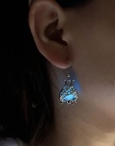 luminous bat earrings - glow in the dark jewellery - festival jewellery - £9.75 GBP